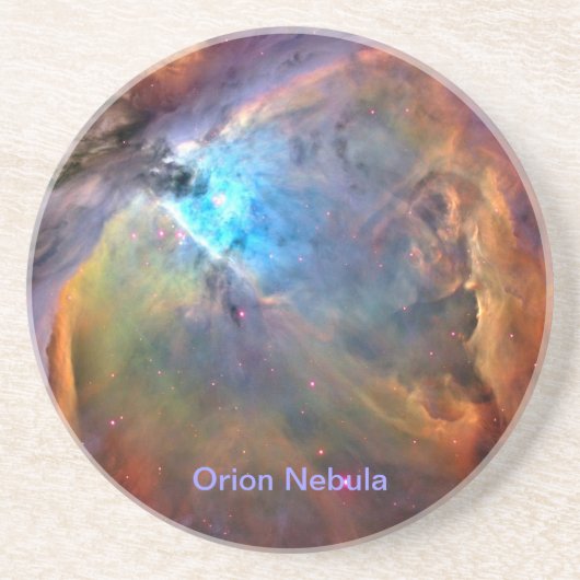 Orion-Nebel-Space-Galaxy-Achterbahn Sandstein Untersetzer (Vorne)
