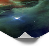 Orion-Nebel-Zusammensetzung aus Hubble und Spitzer Poster (Ecke)