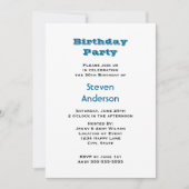 Orion Nebula Birthday Party Einladung (Vorderseite)