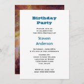 Orion Nebula Birthday Party Einladung (Vorne/Hinten)