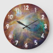 Orion Nebula Celestial Space Foto Große Wanduhr (Vorderseite)