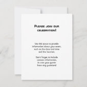 Orion Nebula Composite Einladung (Rückseite)