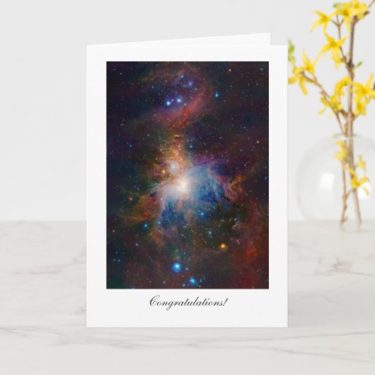 Orion Nebula - General Gratulationen Karte (Gelbe Blume)