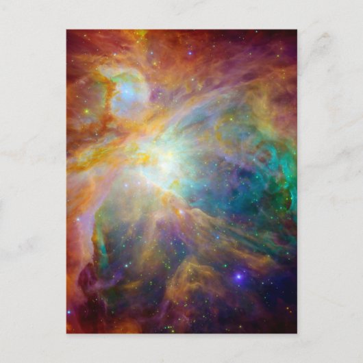 Orion Nebula Hubble Spitzer Space Postkarte (Vorderseite)