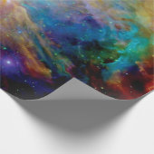 Orion Nebula Hubble Spitzer Telescope Space Foto Geschenkpapier (Ecke)