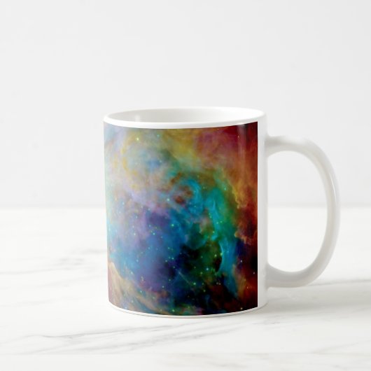 Orion Nebula Hubble Spitzer Telescope Space Foto Kaffeetasse (Rechts)