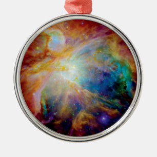Orion Nebula Hubble Spitzer Telescope Space Foto Ornament Aus Metall