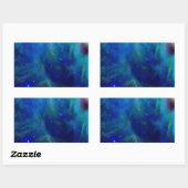 Orion Nebula kosmisches Galaxien-Weltraum Rechteckiger Aufkleber (Blatt)