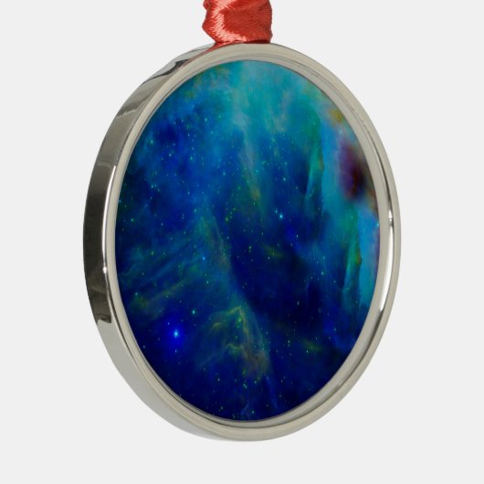 Orion Nebula kosmisches Galaxien-Weltraum Silbernes Ornament