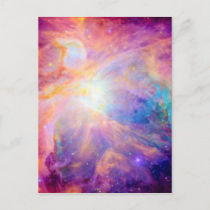 Orion Nebula Lila farbenfroh rosa Postkarte