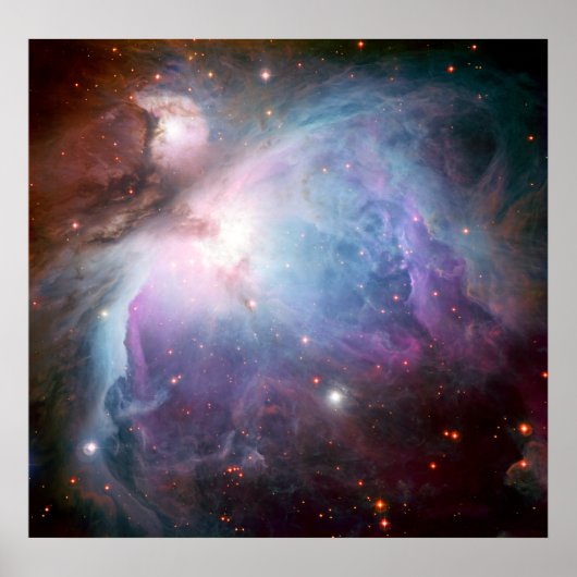 Orion Nebula Lila Space Poster (Vorne)