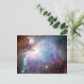 Orion Nebula Lila Space Postkarte (Stehend Vorderseite)