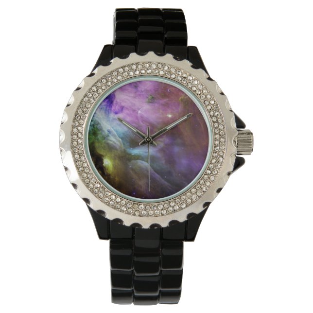 Orion Nebula lila Wirbel NASA Armbanduhr (Vorderseite)