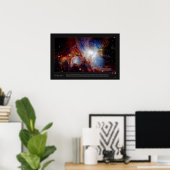 Orion nebula (Messier42, M42) Poster (Heimbüro)