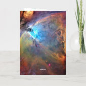 Orion Nebula Out of This World Space Birthday 5x7 Karte (Rückseite)