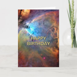 Orion Nebula Out of This World Space Birthday 5x7 Karte