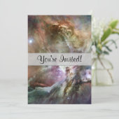 Orion Nebula Pastels Einladung (Stehend Vorderseite)
