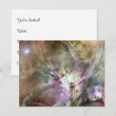 Orion Nebula Pastels Einladung (Vorne/Hinten)