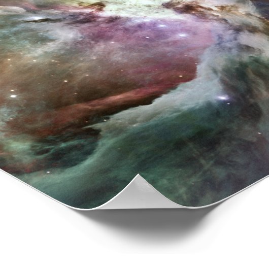 Orion Nebula Pastels Poster (Ecke)
