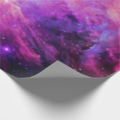 Orion Nebula Pink Lila Galaxy Wrapping Paper Geschenkpapier (Ecke)