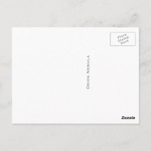 Orion Nebula Postcard Postkarte (Rückseite)