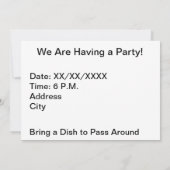 Orion Nebula Raumgalaxie Einladung (Rückseite)