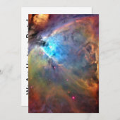 Orion Nebula Raumgalaxie Einladung (Vorne/Hinten)