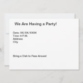 Orion Nebula Raumgalaxie Einladung (Rückseite)