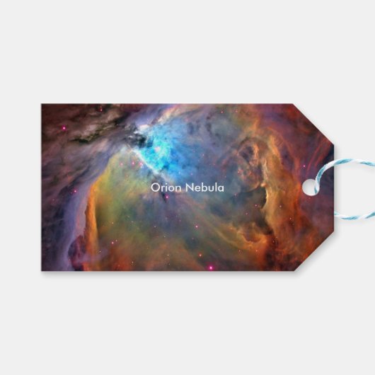 Orion Nebula Raumgalaxie Geschenkanhänger (Vorderseite (Horizontal))