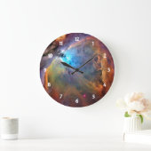 Orion Nebula Raumgalaxie Große Wanduhr (Zuhause)