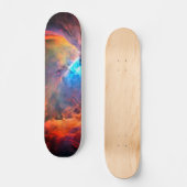 Orion Nebula Raumgalaxie mit hohem Kontrast Skateboard (Vorderseite)