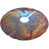 Orion Nebula Raumgalaxie Polyester Weihnachtsbaumdecke (Schrägansicht)