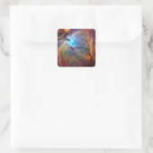 Orion Nebula Raumgalaxie Quadratischer Aufkleber (Tasche)