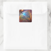 Orion Nebula Raumgalaxie Quadratischer Aufkleber (Tasche)