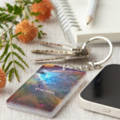 Orion Nebula Raumgalaxie Schlüsselanhänger (Vorderseite rechts)