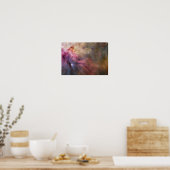 Orion Nebula rosa Poster (Küche)
