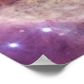Orion Nebula rosa Poster (Ecke)