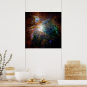 Orion Nebula rötlich-braune NASA Poster (Küche)