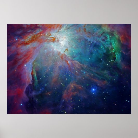Orion Nebula schimmert die blaue NASA Poster (Vorne)