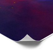 Orion Nebula schimmert die blaue NASA Poster (Ecke)