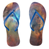 Orion Nebula Space Galaxy Erwachsene Flip Flops Badesandalen (Fußbett)