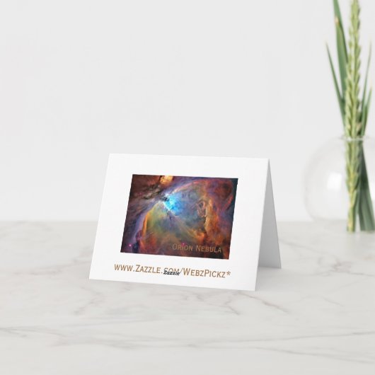 Orion Nebula Space Note Card Karte (Rückseite)