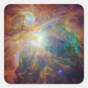 Orion Nebula Stars zusammengesetzt Quadratischer Aufkleber