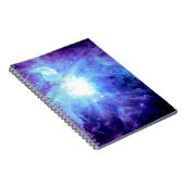 Orion Nebula Türkis Periwinkle Lavender Galaxy Notizblock (Rechte Seite)