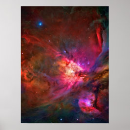 Orion Nebula und Trapezium Stars Poster