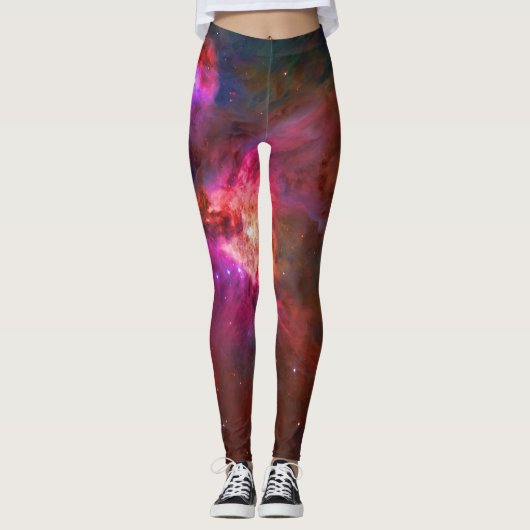 Orion Nebula und Trapezium Stars Weltraumübung Leggings (Vorderseite)