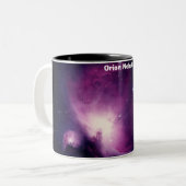 Orion Nebula Zweifarbige Tasse (Vorderseite Links)