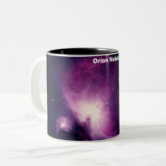 Orion Nebula Zweifarbige Tasse (Vorderseite Links)