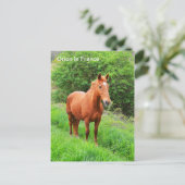 Orion-Pferd in Frankreich Postkarte (Stehend Vorderseite)