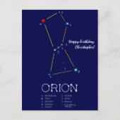 Orion Postkarte (Vorderseite)